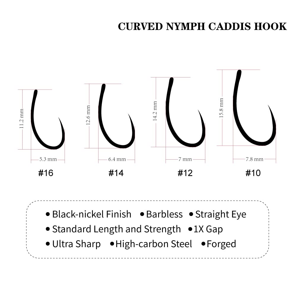 MUUNN stainless steel fly hooks resist corrosion in saltwater and freshwater.