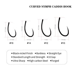 MUUNN stainless steel fly hooks resist corrosion in saltwater and freshwater.