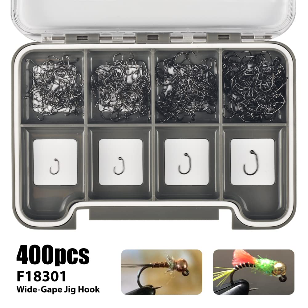 MUUNN trout fly tying hooks set ideal for dry flies and nymphs.