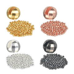 MUUNN tungsten beads with facets and slots for secure fly tying and fast sinking