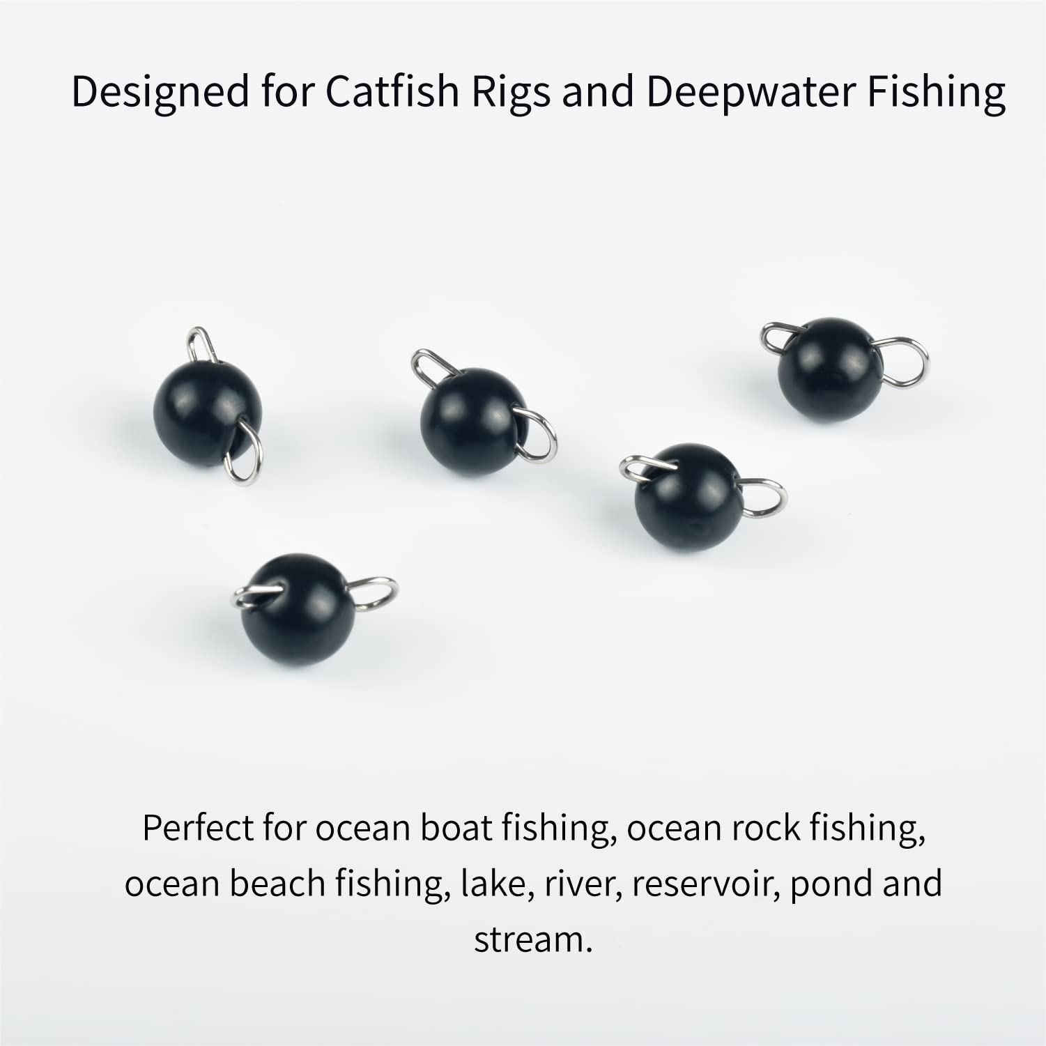 MUUNN tungsten Cheburashka weights black finish for stealthy tackle