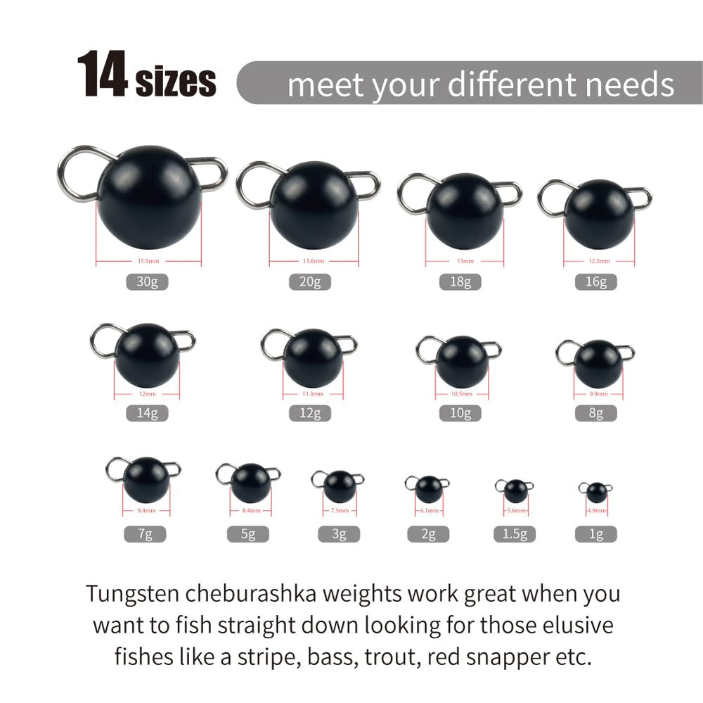 MUUNN Cheburashka weights size range showing grams options