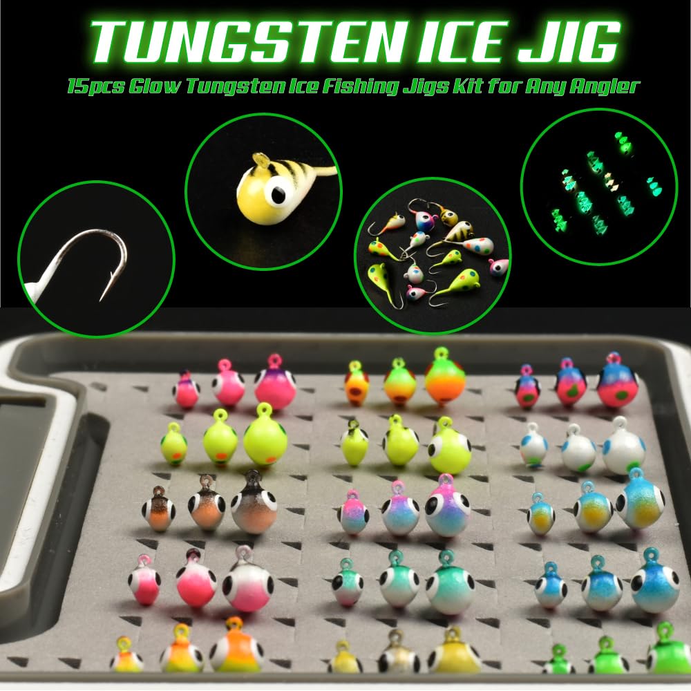 MUUNN jig box emphasizes waterproof storage for dry jigs on ice.