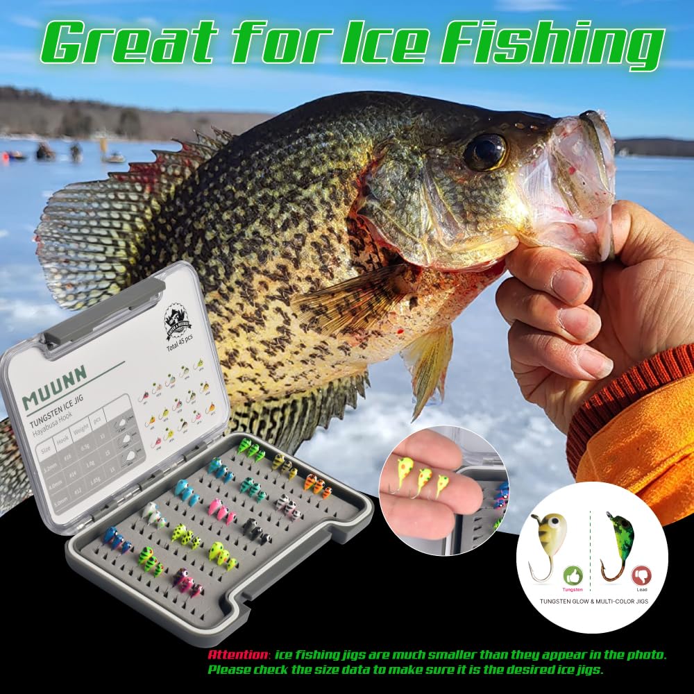 MUUNN 4-0mm jig close-up shows versatile weight options for varied depths.