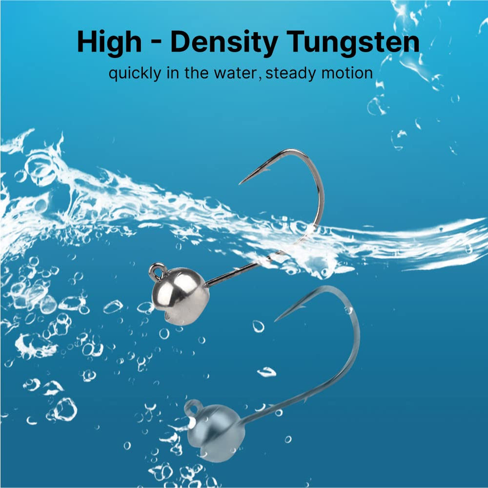 MUUNN smooth-eye jig head eyelets prevent line fray during casts.