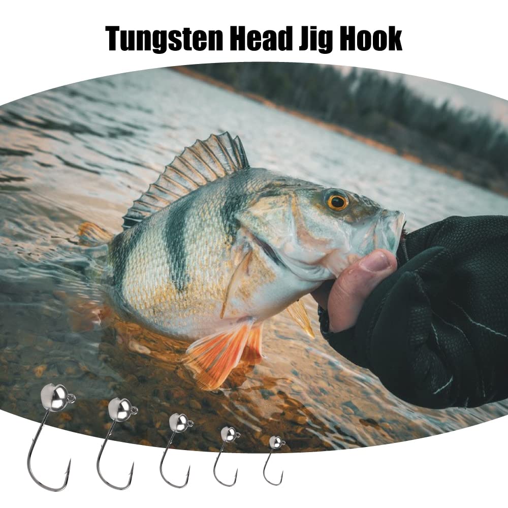 MUUNN weedless roundhead jig keeps lure in place for natural motion.