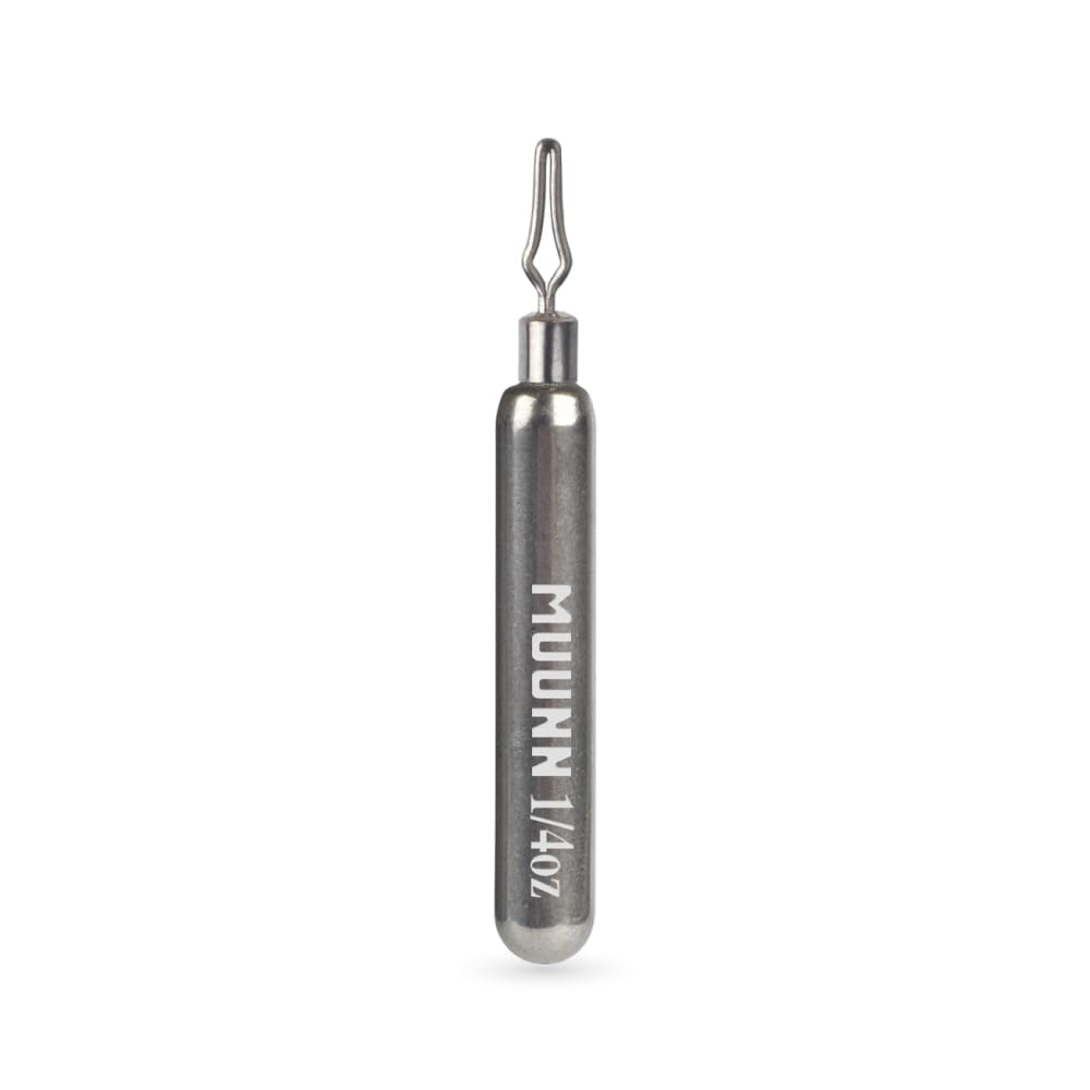 MUUNN slim-profile weights help fishing in rocky or weed-prone spots with smoother casts.