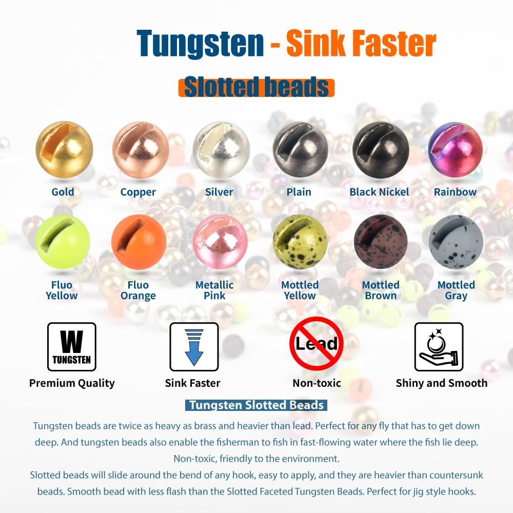 MUUNN metallic pink 3.3mm beads add color while maintaining weight for realistic fly action.