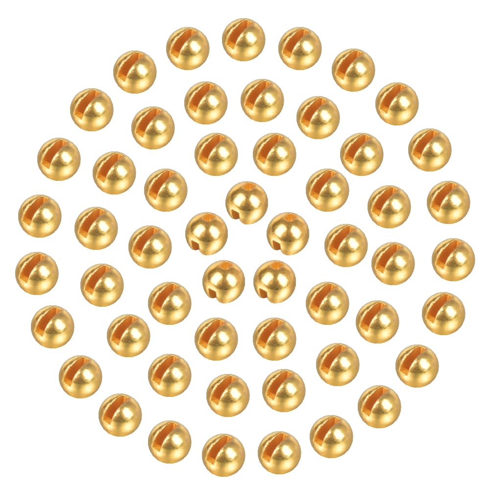MUUNN tungsten slotted beads 150pcs pack for durable weight and deeper sinking.