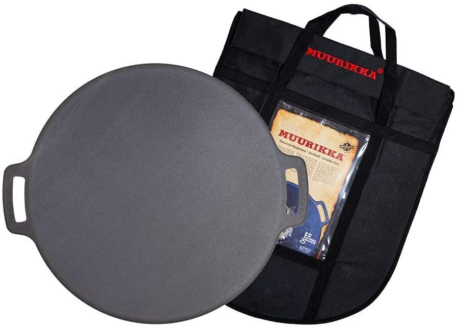 MUURIKKA griddle pan family-dining provides a spacious surface for shared meals.