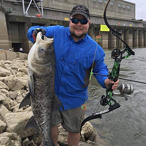 Muzzy 1097 XD bowfishing reel push-button activation for smooth triggering.