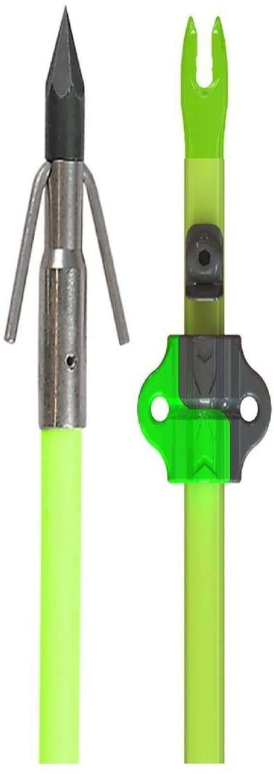 Muzzy Classic White Fish Arrow, cross-hole drilled for line attachment during bowfishing