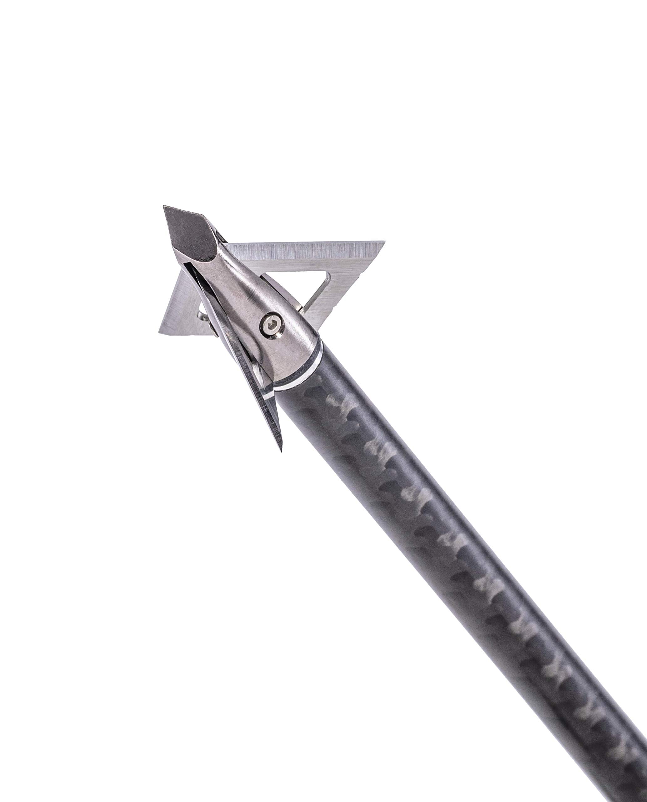Muzzy Trocar Crossbow ferrule close-up illustrating larger diameter for bolt alignment.