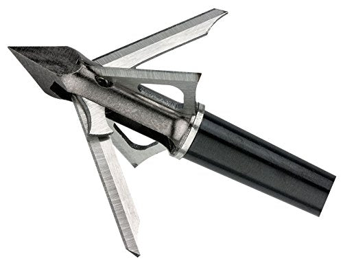 Muzzy Trocar HBX blades deploy during impact for wider wound channels