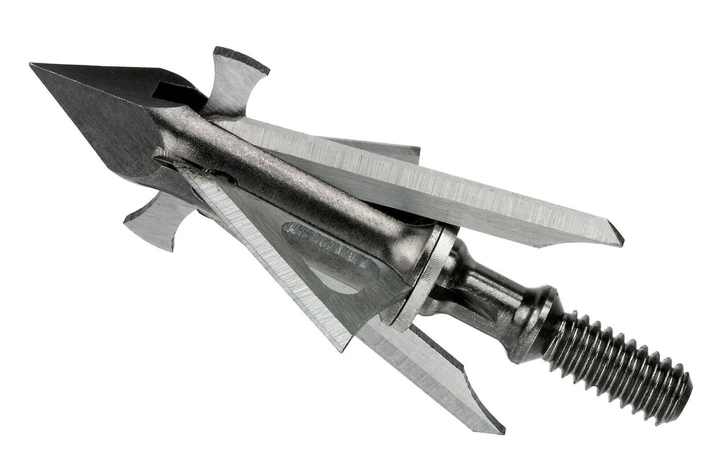 Muzzy Trocar HBX tip close-up shows the chisel tip for potential deep penetration