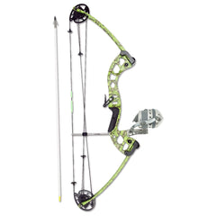 Muzzy Vice V2 Spin Kit right-hand green ready for bowfishing with adjustable draw and power