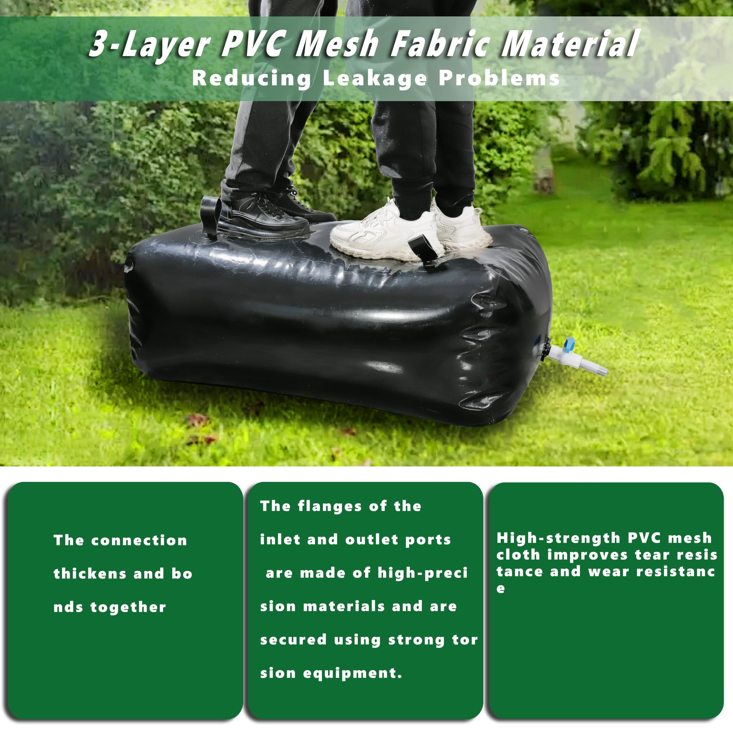 MXQMKL outdoor-use water bladder supports camping and RV setups with portable flexibility