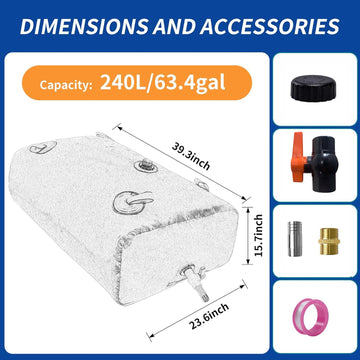 MXQMKL water bladder large capacity for emergency water storage.