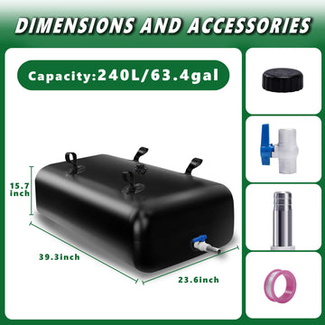 MXQMKL water bladder full 240L demonstrates high-capacity storage for outdoor adventures