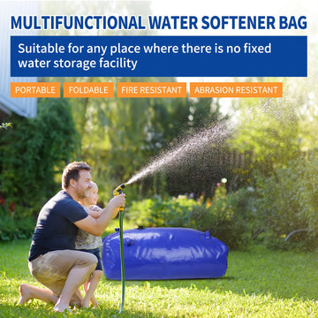 MXQMKL water bladder sleeved pipe port enables easy rainwater hookup.