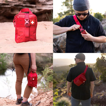 My Medic MyFak Mini bag interior organizes compact first aid supplies for easy reach