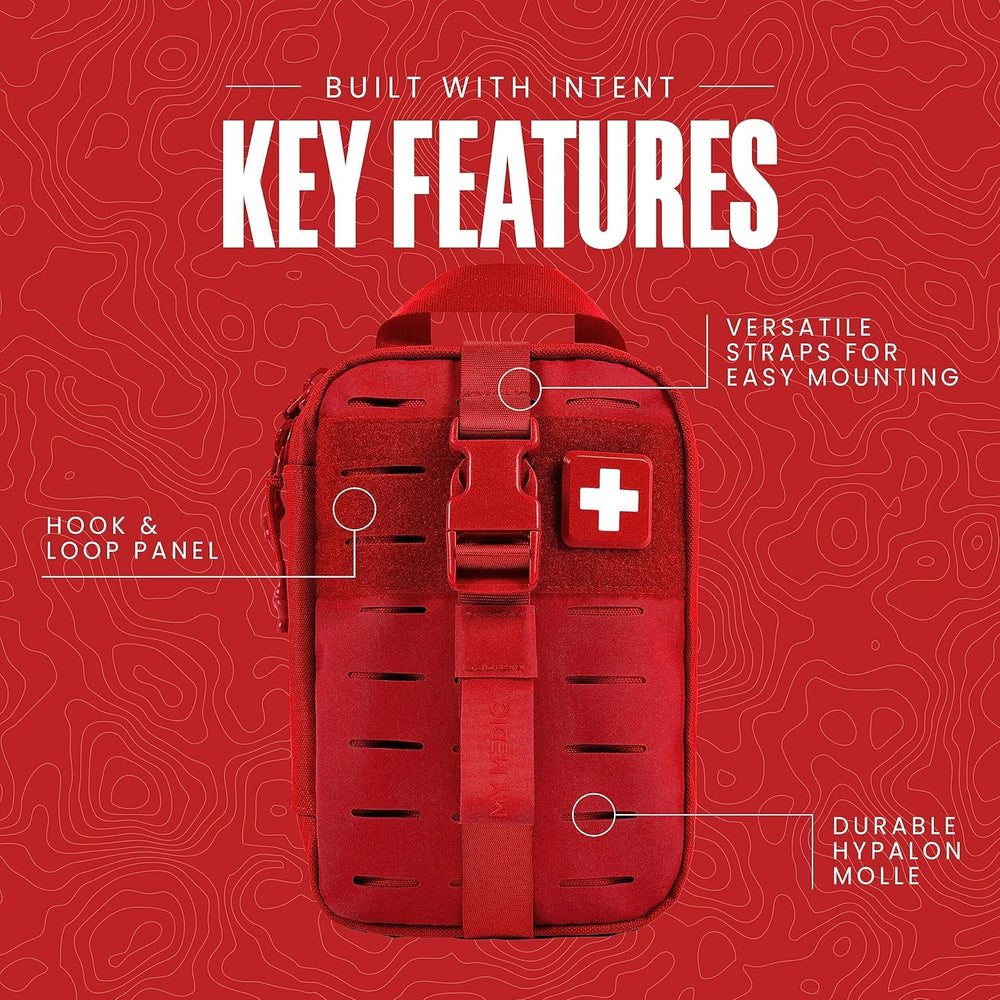 My Medic MyFak Mini kit with hydration tools illustrates preparedness for outdoor adventures