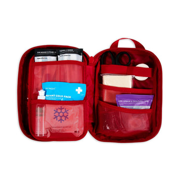 My Medic MyFAK Standard Ifak kit stores compactly for home, car, or trail.