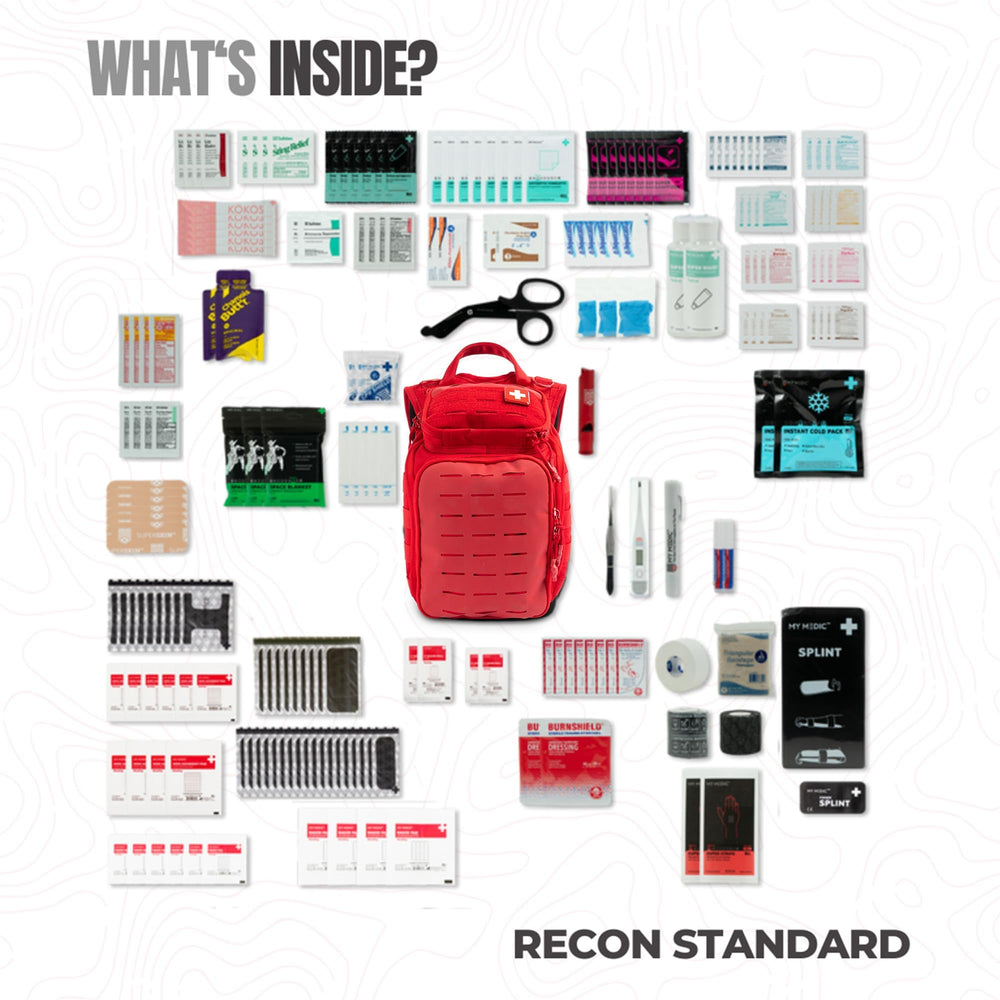 My Medic Recon Standard padded back panel for comfortable wear during outdoor use.