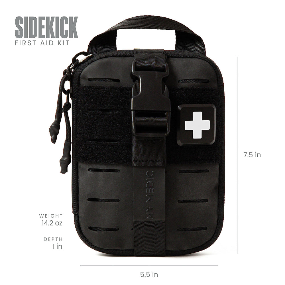 My Medic Sidekick clip-on gear mount securing the kit