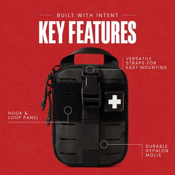 My Medic Sidekick Hypalon MOLLE panel on rugged backpack