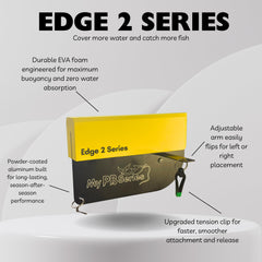 My PB Series Edge 2 Planer Board curve-front demonstrates low-drag design for steadier line separation.