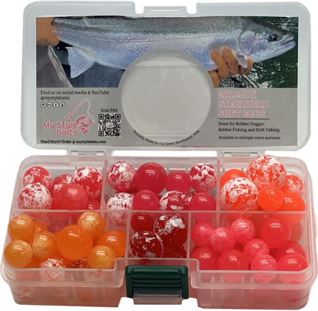 Assorted My Style Baits fishing beads in multiple colors and sizes (10mm-20mm)