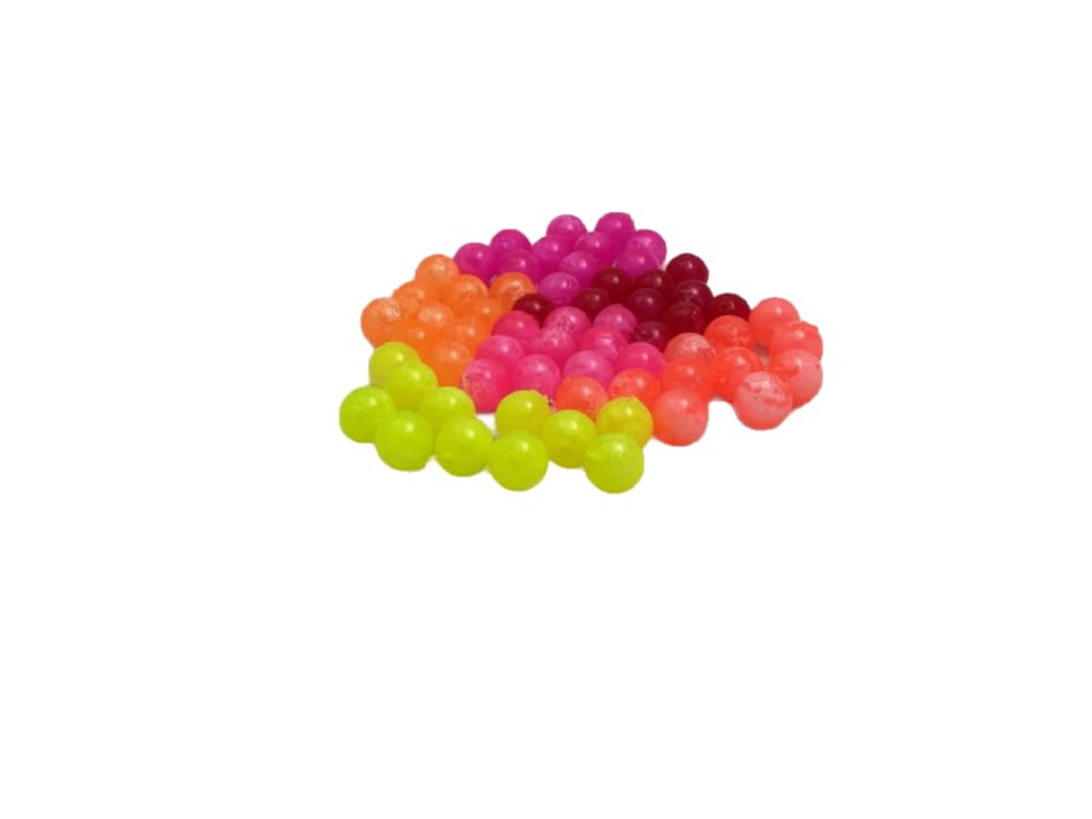 Close-up of My Style Baits beads showing color variety