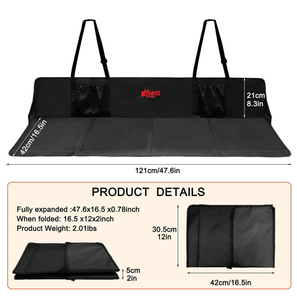 MYDAYS back-seat mattress bridge prevents items from falling during journeys.