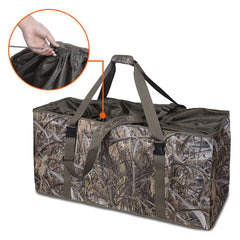 MYDAYS duck decoy bag camo1 print blends with surroundings for concealment.