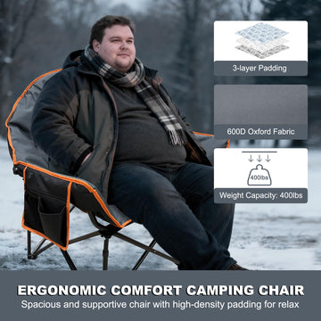 MYDAYS OUTDOOR heated chair USB port grey demonstrates portable warmth on the go
