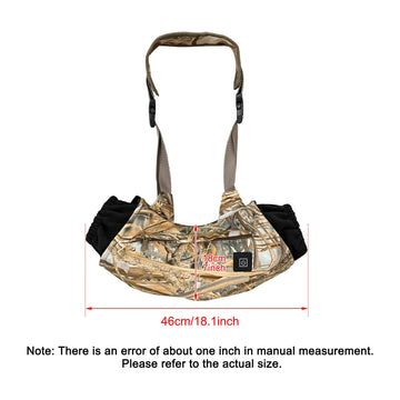 MYDAYS OUTDOOR heated hand muff with adjustable detachable waist belt for comfortable fit