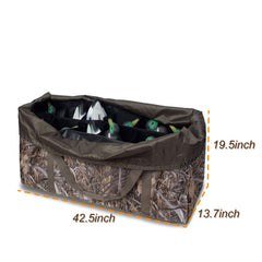 MYDAYS slotted decoy bag with waterdrainage mesh bottom for lighter carry.