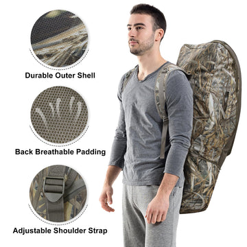 MYDAYS Soft Crossbow Case backpack strap for easy carry on hunts.