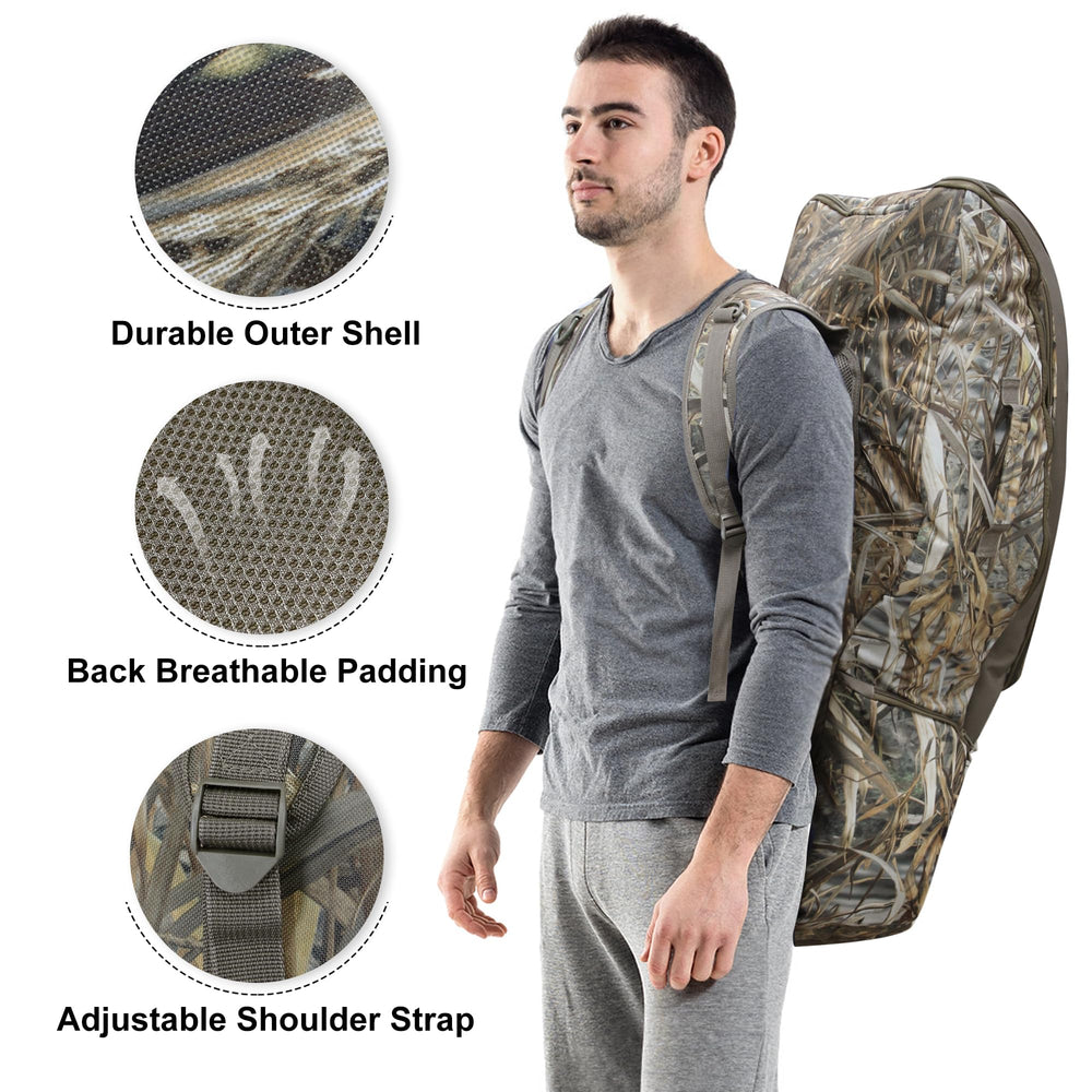 MYDAYS Soft Crossbow Case backpack strap for easy carry on hunts.