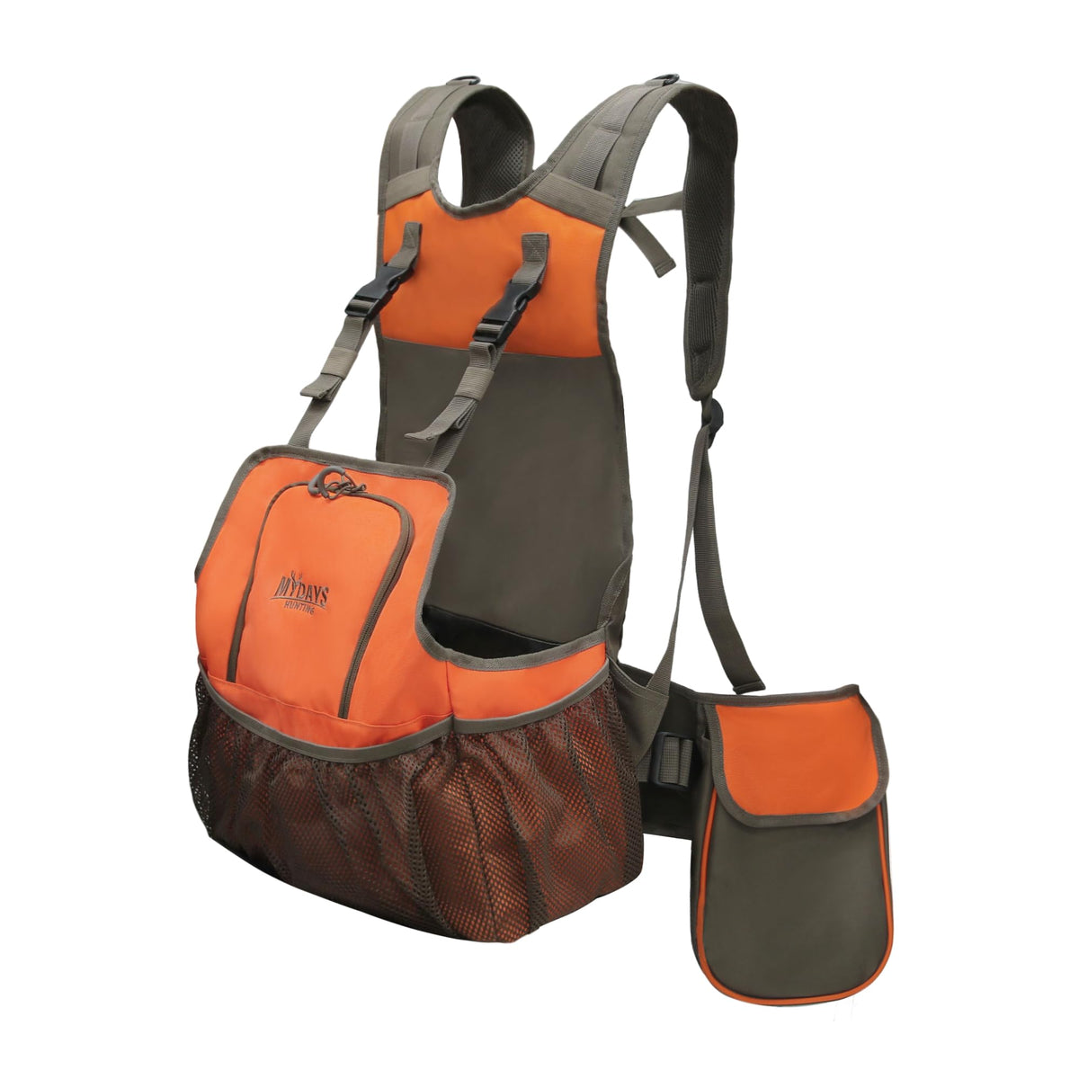 MYDAYS Upland Bird Vest front view for quick access during field hunts.