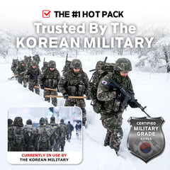 MyHot air-activated warmers during activation provide steady heat for cold workouts.