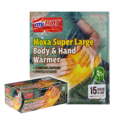 MyHOT moxa body warmers 20-pack for reliable cold-weather warmth.