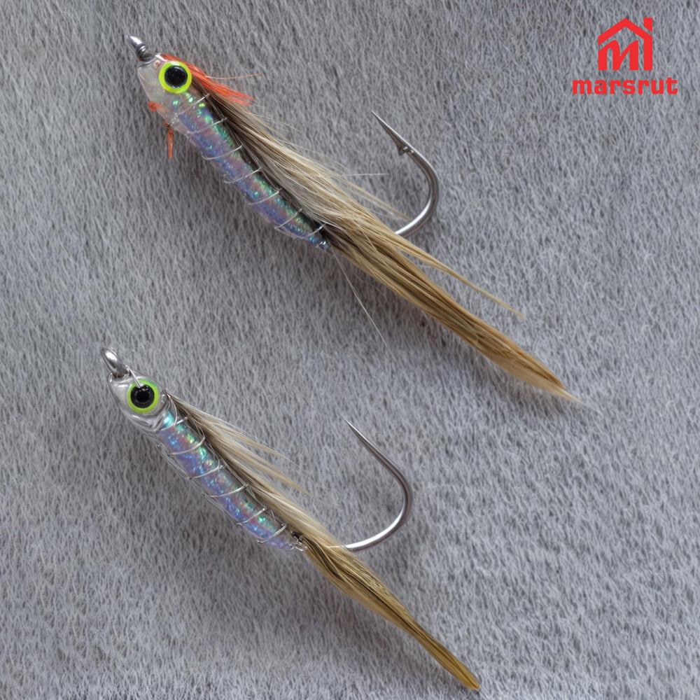 Lure wraps and wings using braided tubing