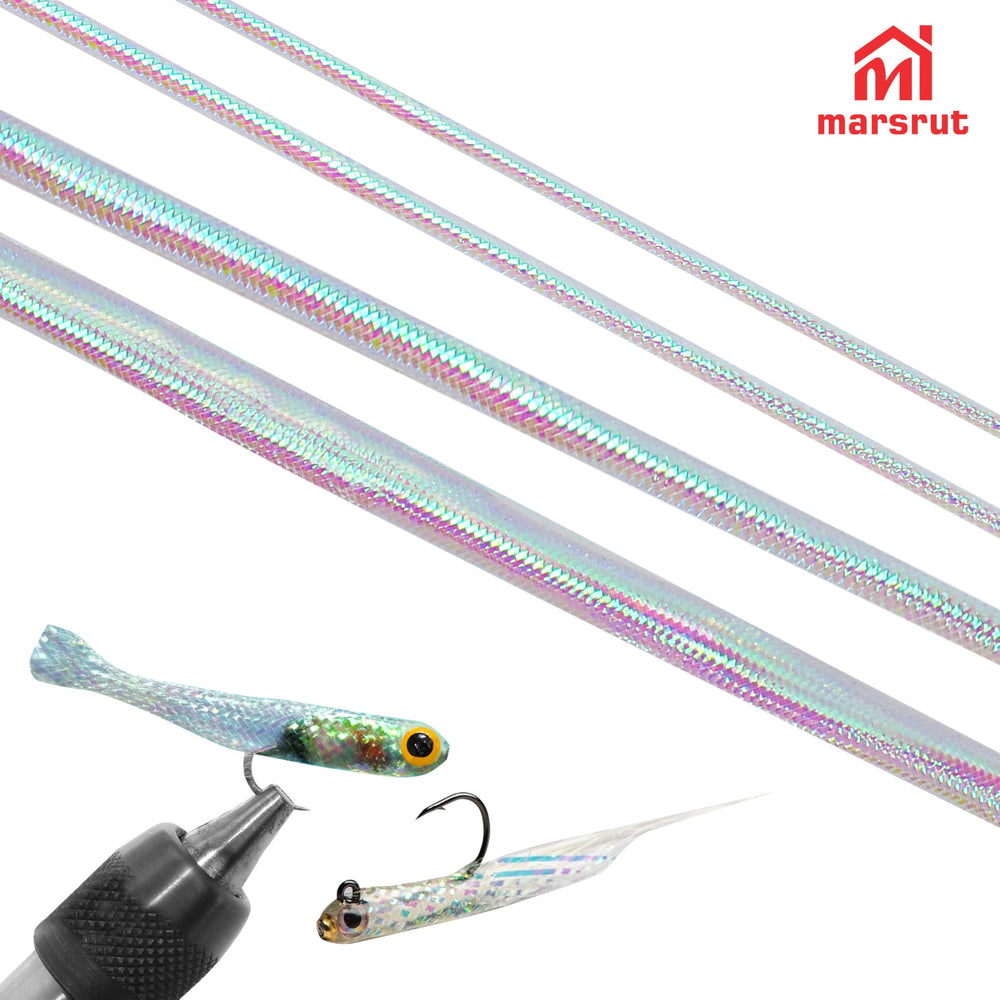 Resin-finished holographic tubing for realistic look