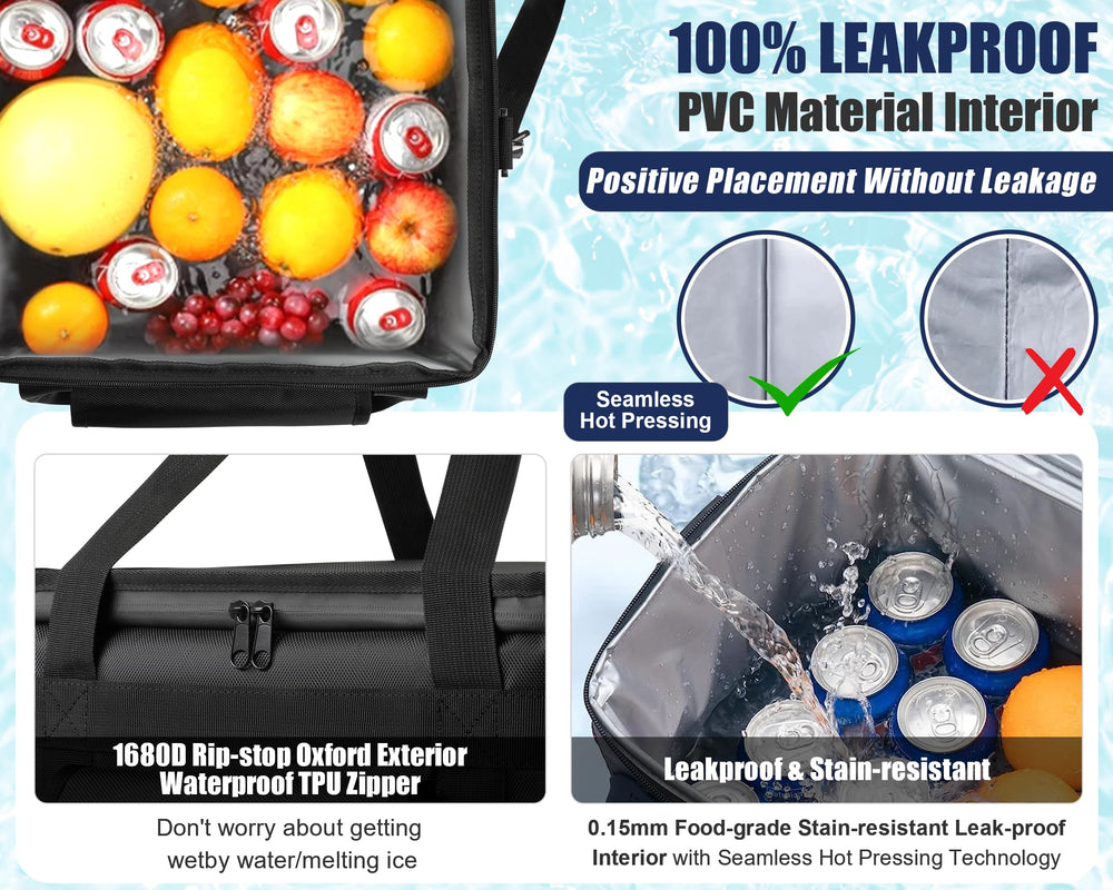 MyLifeUNIT cooler bag leakproof interior with PEVA sealing to prevent spills