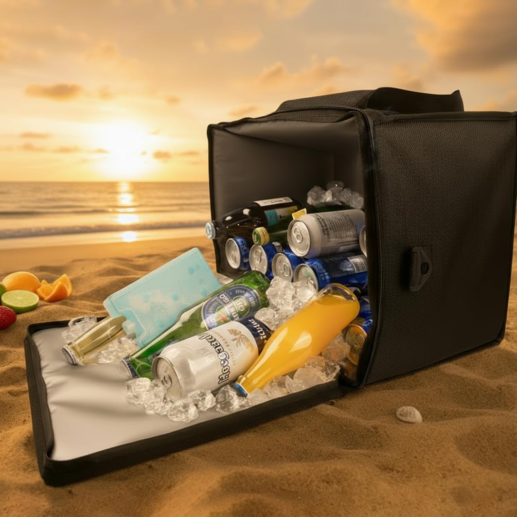 MyLifeUNIT cooler bag reflective strip improves nighttime visibility