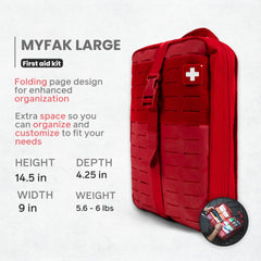 My Medic MYFAK Large durable bag is built for rugged outdoor use.