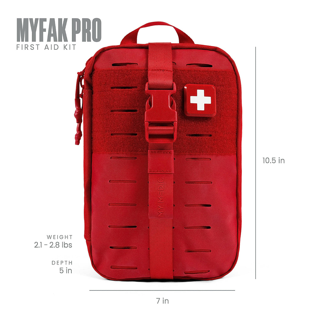 My Medic MyFAK PRO Ifak MOLLE panel for secure mounting and fast reach.