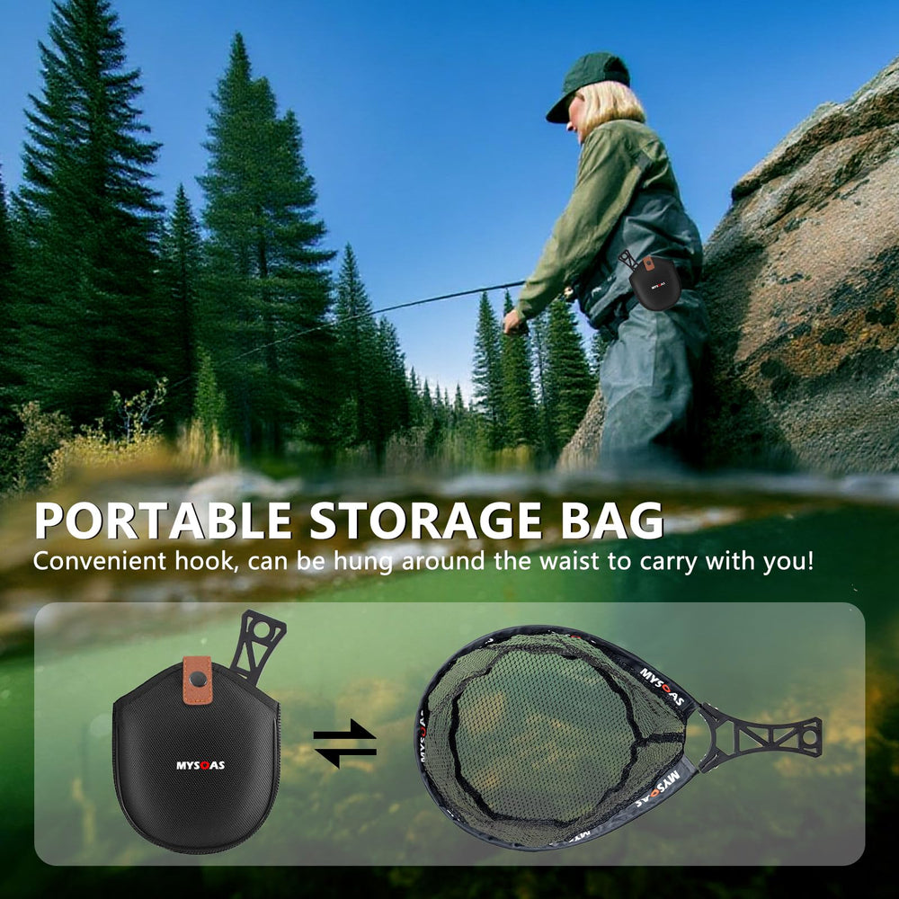 MYSOAS compact packable net fits in a backpack